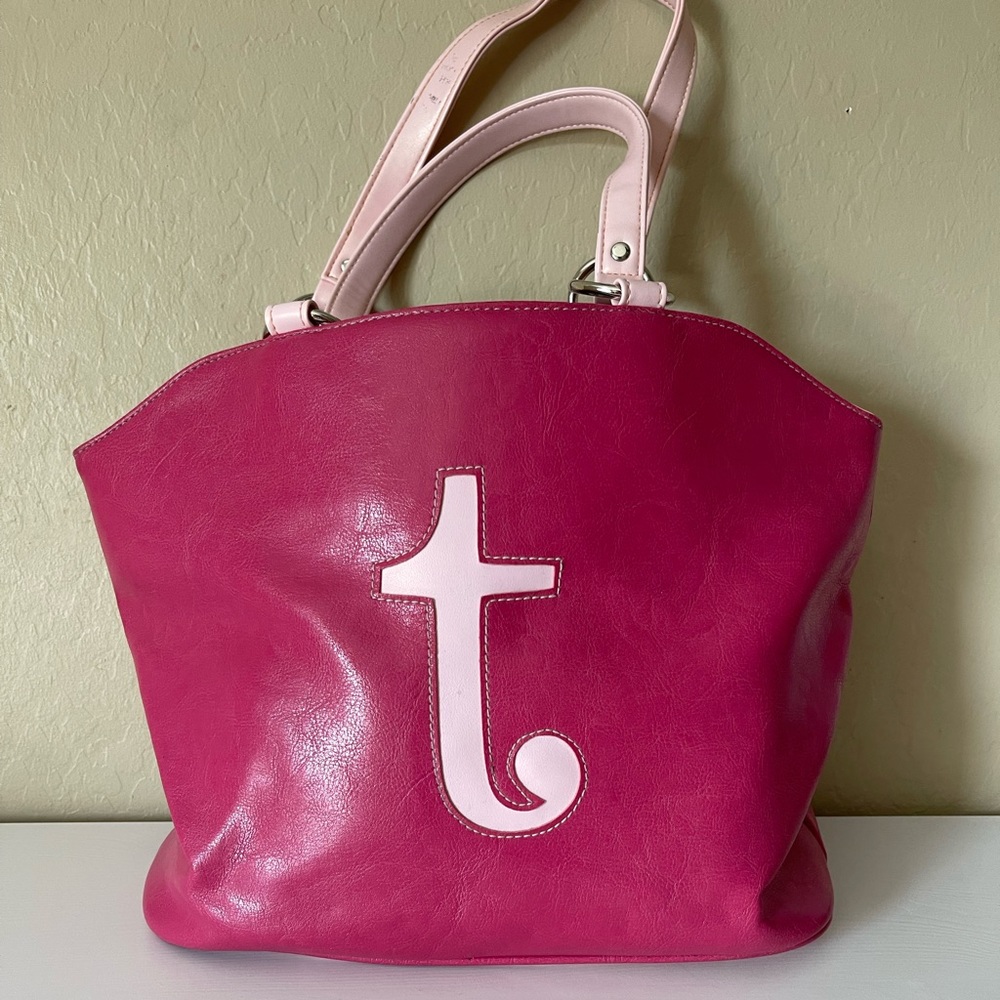 Y2K hot pink and baby pink purse